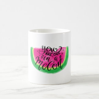 Sie sind eins in einer Melone Tasse
