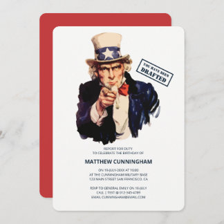 Sie sind erarbeitet worden! B-Day-Feier Einladung