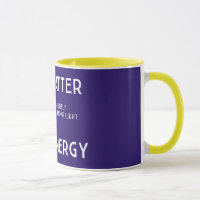 Sie sind es sei denn… lila/gelbe Tasse von