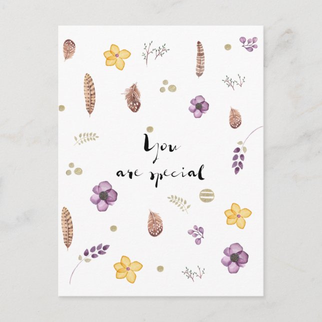 Sie sind etwas Besonderes Postkarte (Vorderseite)