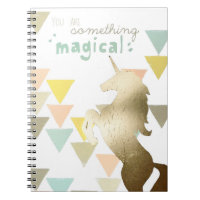 Sie sind etwas Magisches Gold Unicorn