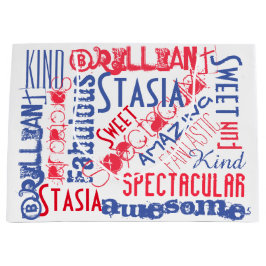 Sie sind fantastisch! Rotes weißes und blaues Große Geschenktüte