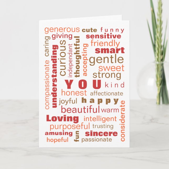 SIE sind… Feiertagskarte (Vorderseite)