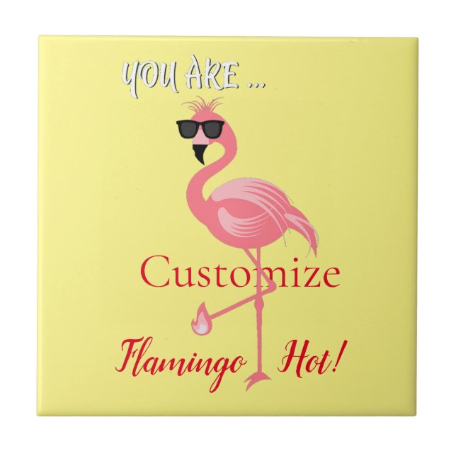 Sie sind Flamingo Hot Thunder_Cove Fliese (Vorderseite)