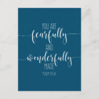 Sie sind furchtbar und wunderbar, Psalm 139:14