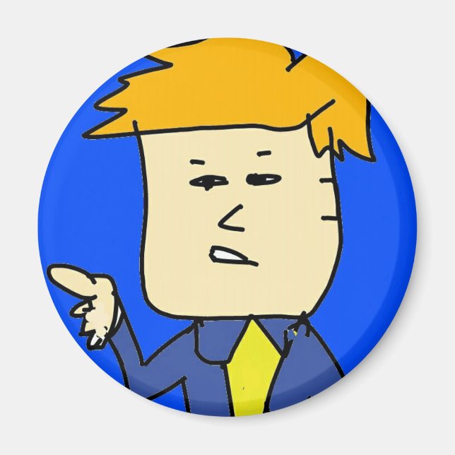 Sie sind gefeuert Cartoon Junge Magnet (Vorne)