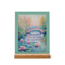 Sie sind geliebt Monet Inspirierten Akryllische Ze