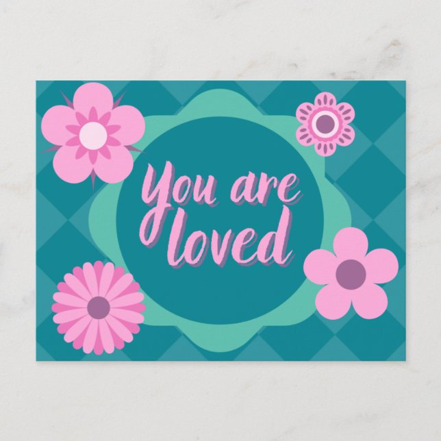 Sie sind geliebt platonisches Valentin Postkarte (Vorderseite)