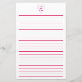 Sie sind geliebtes Pointillism-Herz gezeichnetes Briefpapier