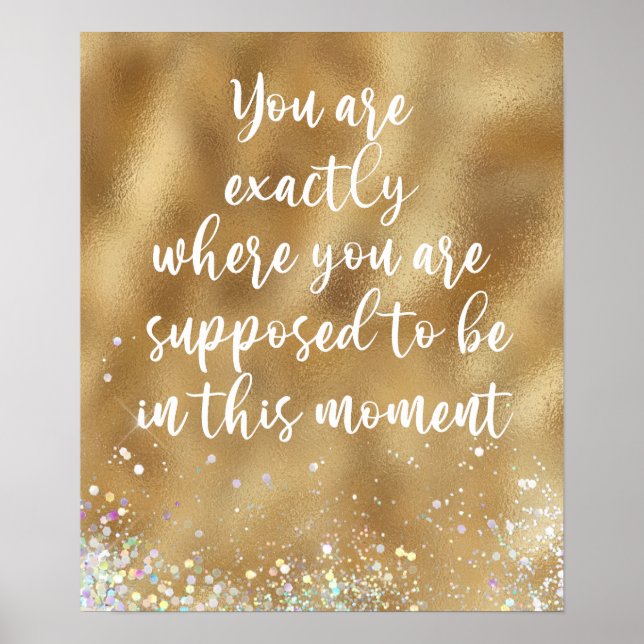 Sie sind genau dort, wo Sie zitiert werden sollen Poster (Vorne)