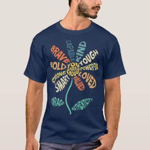 Sie sind genug Blume religiöse Retro-psychische Ge T-Shirt