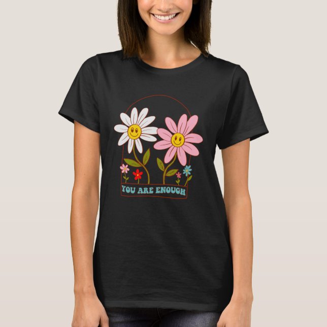 Sie sind genug Daisy Blume Retro Groovy 70er Ment T-Shirt (Vorderseite)