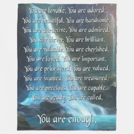 Sie sind genug - Fleece Blanket