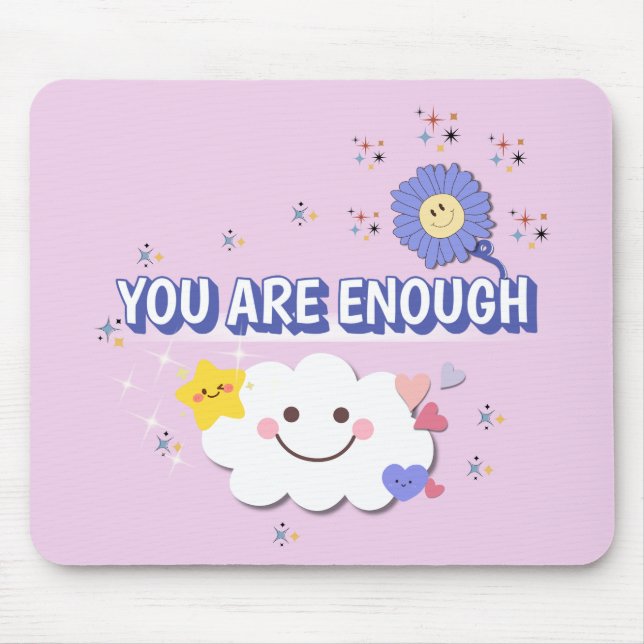 Sie sind genug - Lilac Blume Mousepad (Vorne)