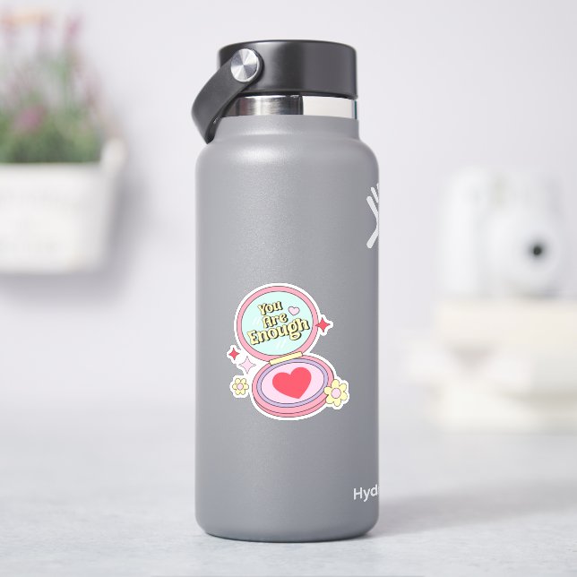 Sie sind genug maßgeschneiderte Vinyl-Aufkleber Aufkleber (HydroFlask)