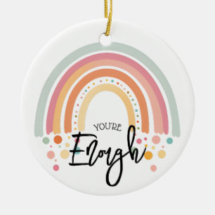 Sie sind genug positive Affirmation Geschenk Keramik Ornament