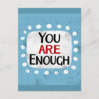 Sie sind genug Postkarte