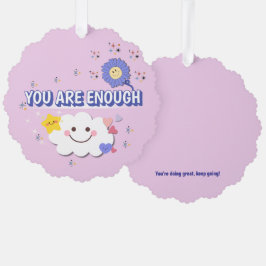 Sie sind genug skaliert Ornament - Happy Cloud & Karte