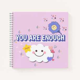 Sie sind genug SpiralNotebook - Niedliches Cloud-D Notizbuch