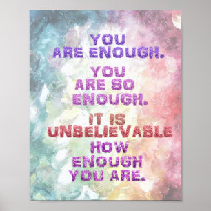 Sie sind genug unglaublich, wie groß genug Inspira Poster