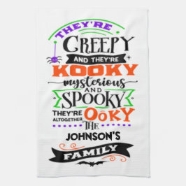 Sie sind gruselig und sie sind Kooky Mysterious Sp Geschirrtuch