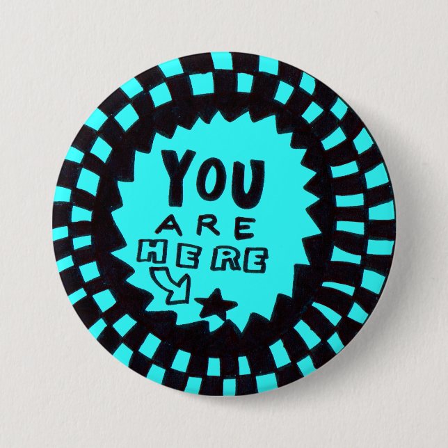 Sie sind hier Button (Vorderseite)