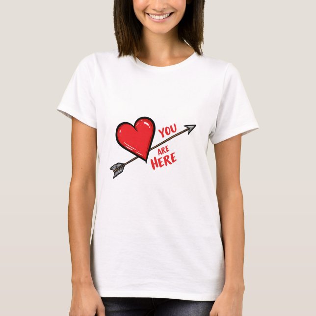 Sie sind hier: Liebe Arrow T-Shirt (Vorderseite)