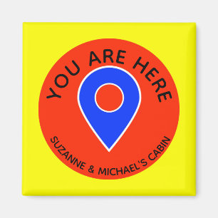 Sie sind hier Locator Cruise Door Marker Magnet