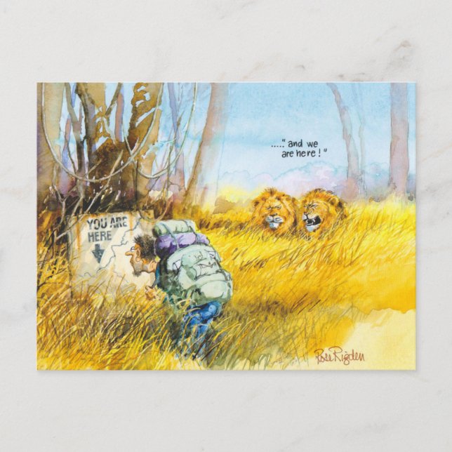 Sie sind hier postkarte (Vorderseite)