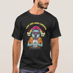 Sie sind Hiss Larious Katzen Humor Kätzchen Väter T-Shirt