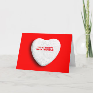 SIE sind HÜBSCH, WENN ich BETRUNKEN bin Feiertagskarte
