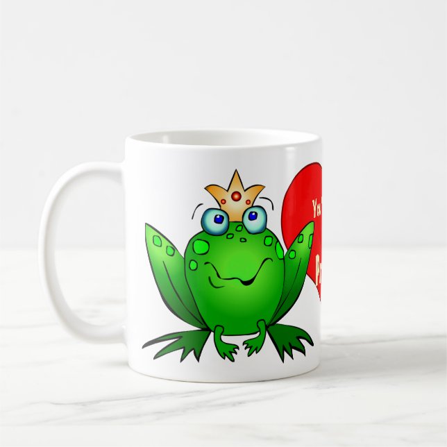 Sie sind immer meine Prinzessin Cute Frogs Mug Tasse (Links)