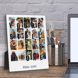 Sie sind immer noch das Foto Pla zum 1. Jubiläum Fotoplatte