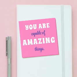 Sie sind in der Lage, Phantastische Dinge positiv Post-it Klebezettel