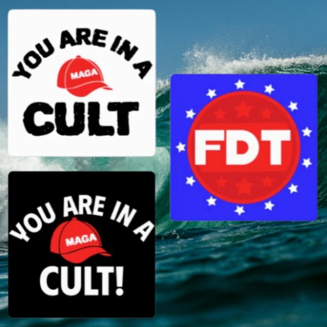 Sie sind in einem Kult + FDT | Widerstandsstreifen Etiketten (Von Creator hochgeladen)