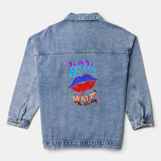 Sie sind jeansjacke (Rückseite)