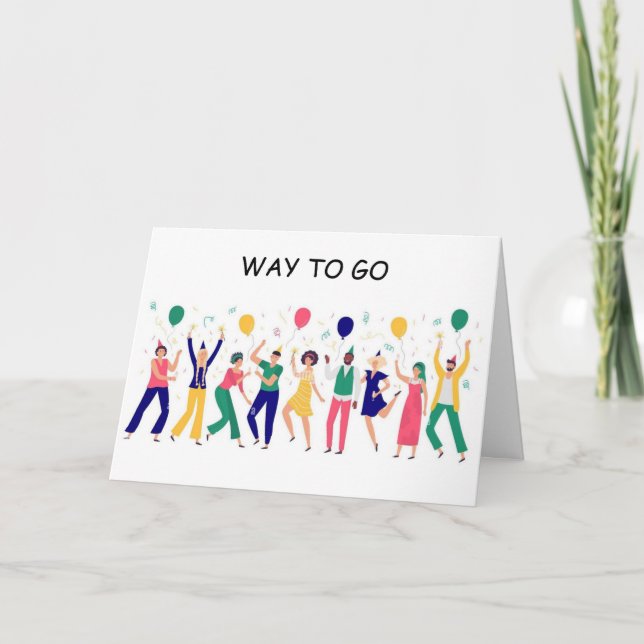 SIE SIND **JETZT VERSCHIEDEN** SIE HABEN ES GETAN! KARTE (Vorderseite)