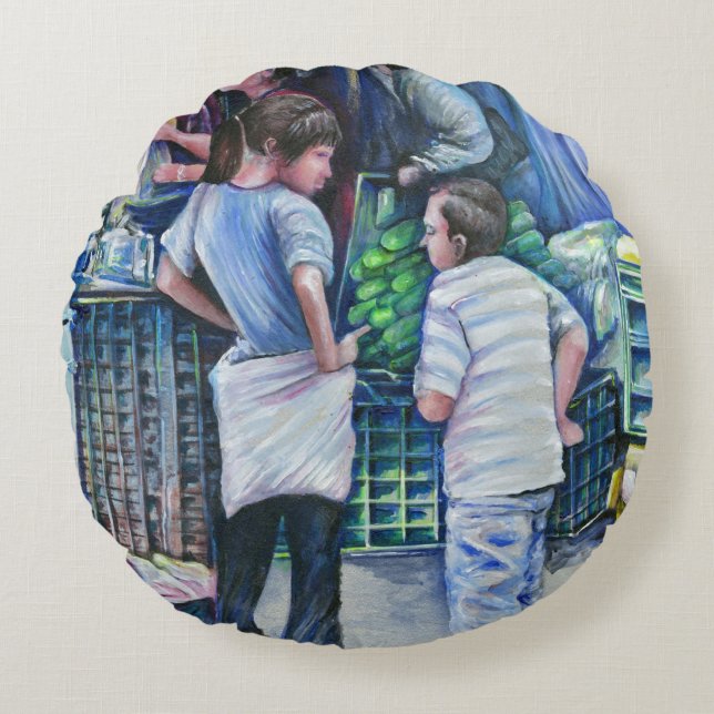 Sie sind keine Mädchen, sie sind Frauen Rundes Kissen (Vorderseite)