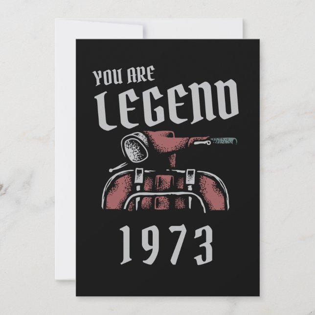Sie sind Legend Old vespa Einladung (Vorderseite)