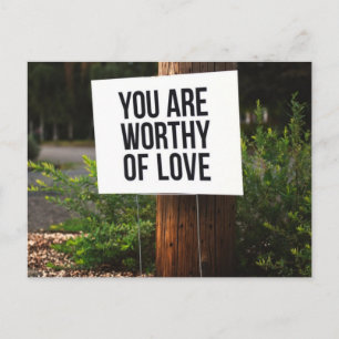 Sie sind Liebe wert Postkarte
