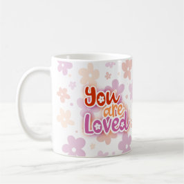 Sie sind lieben Blume Lesben-Pride-Buchstaben Kaffeetasse
