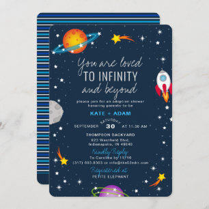 Sie sind lieblich junge Adoption Kinderdusche Einladung