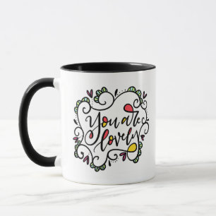 Sie sind lieblich, von Hand gemietet Tasse