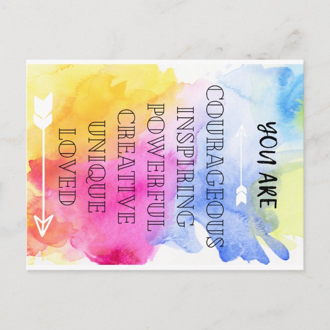 Sie sind Lieblingskarte Postkarte (Vorderseite)