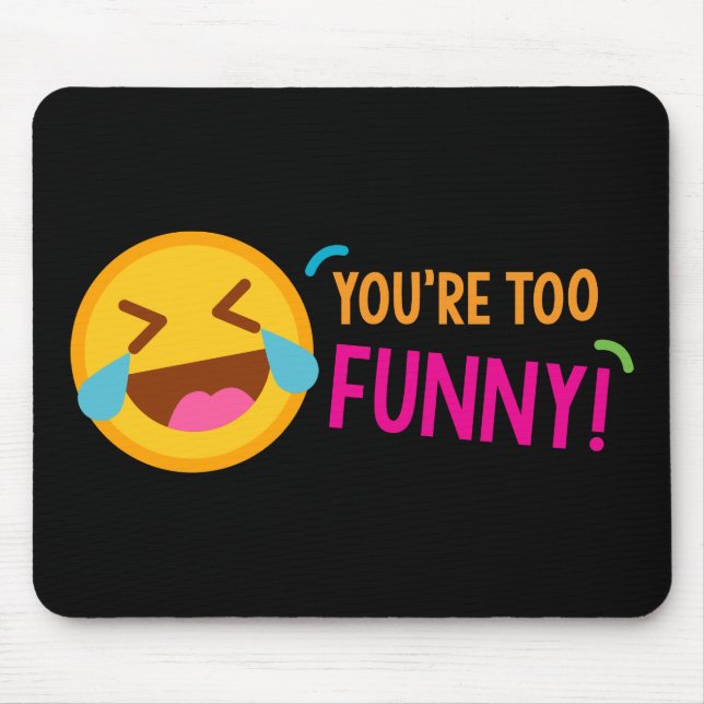 Sie sind lustiges Emoji Mousepad (Vorne)