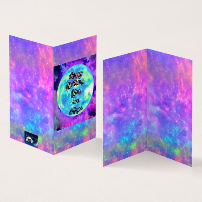 Sie sind Magic Custom Birthday Card Set von 25 (Innenseite und Außenseite)