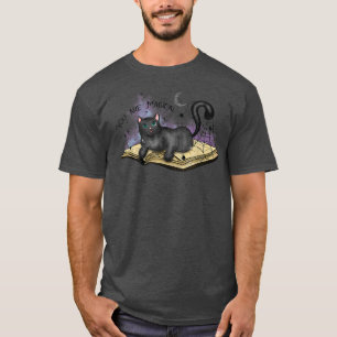 Sie sind magische schwarze Katze auf Book Spider W T-Shirt