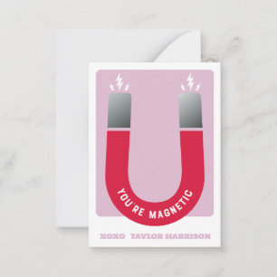 Sie sind Magnet Design Klasse Magnet Valentine Mitteilungskarte