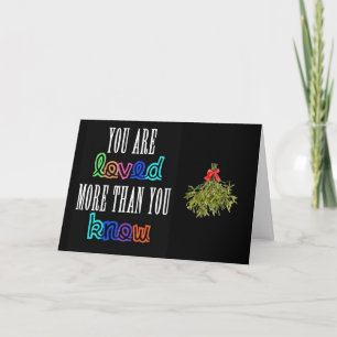 SIE SIND MEHR "LIEBT" ALS SIE CHRISTMAS KENNEN KARTE