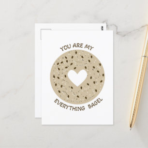 Sie sind mein alles bagel - Funny Valentine Card Postkarte